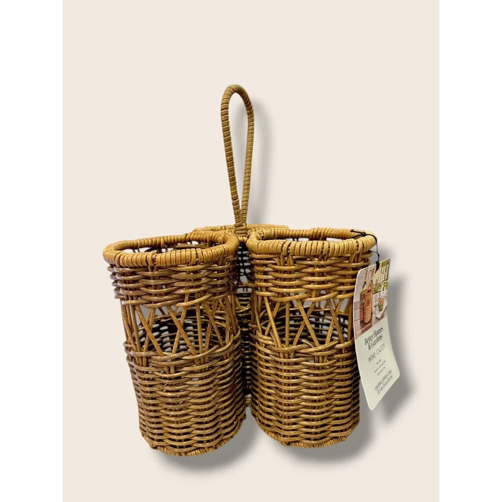 Better‎ Homes & Gardens Wine Caddy, Brown Rattan - Walmart Summer 2025
